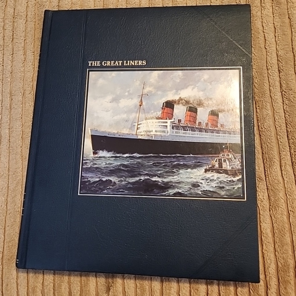 Vintage 1978 The Great Liners the Seafarer Hardback Book by Melvin Maddocks
